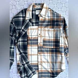 Abercrombie and fitch long sleeve plaid flannel